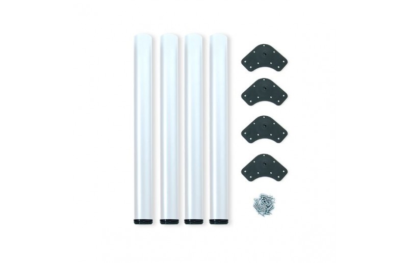 Tischbein schwarz 710mm rund ø 60 mm - TP710WT