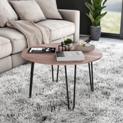 Tischbeine schwarz mit 3 Stangen 71mm, 4er Set