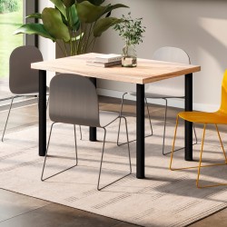 Table leg black 830mm round ø 60 mm