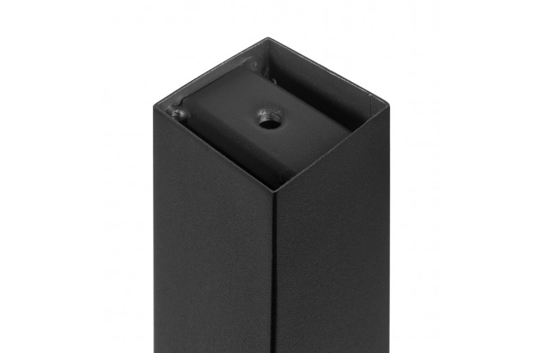 Tischbeine schwarz 710mm quadratisch 50x50 mm, Satz von 4 Stück