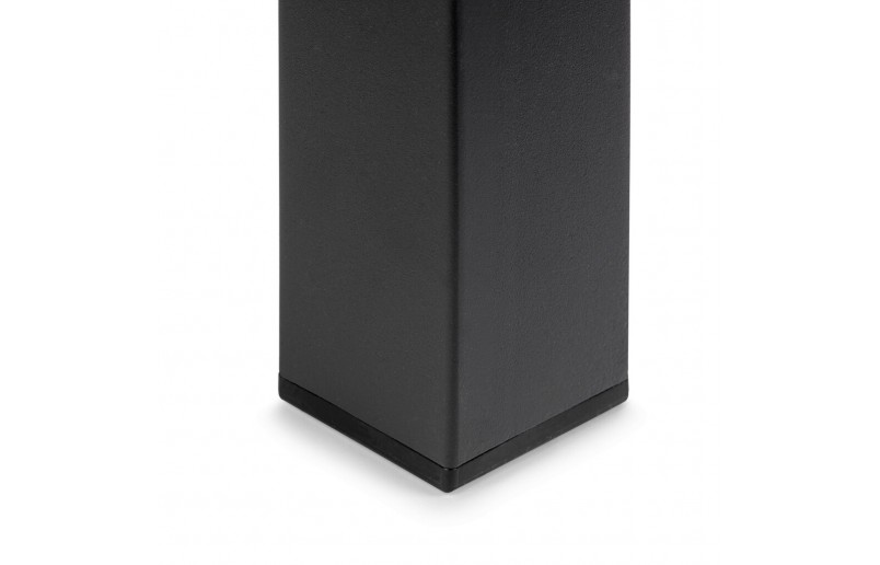 Tischbeine schwarz 710mm quadratisch 50x50 mm, Satz von 4 Stück