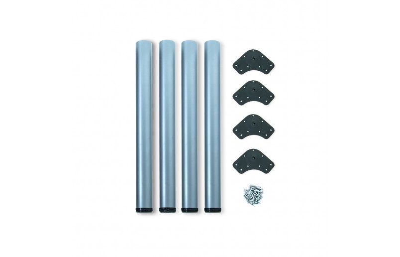 Tischbein 710mm grau rund ø 60 mm - TP710ZIL