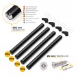 Table leg black 830mm round ø 60 mm