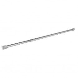 Pull-out round clothes rail chrome