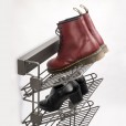 Pull-out shoe rack for wall mounting Titanium 