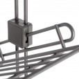 Pull-out shoe rack for wall mounting Titanium 