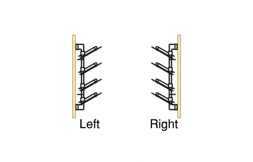 Pull-out shoe rack for wall mounting Titanium 