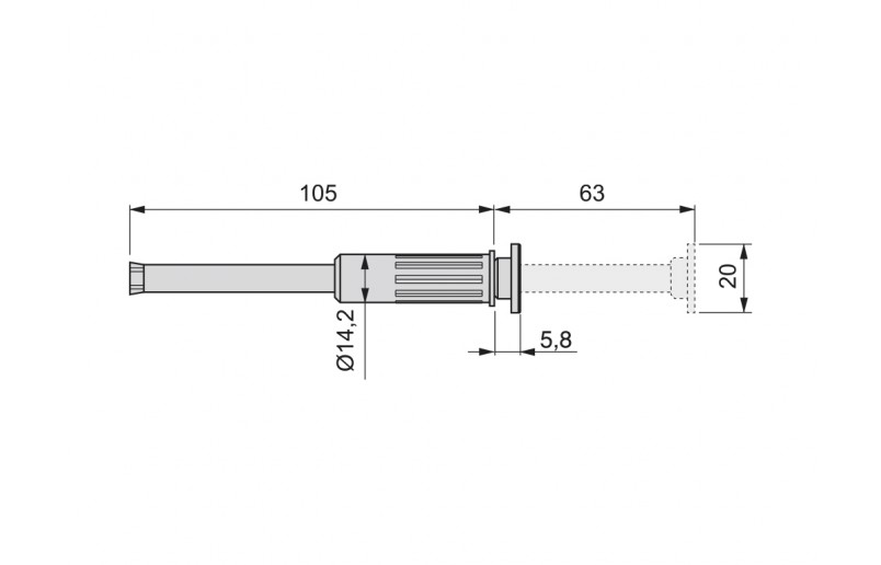 Pull-out built-in wardrobe holder - UGH110