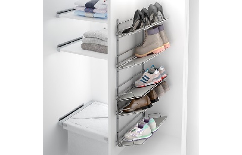 Ausziehbares Lagerregal mit 5 Fächern - S5V381170