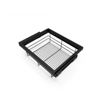 Ausziehbare Drahtkörbe schwarz mit Dämpfung Ausziehbare Drahtkörbe schwarz mit Dämpfung