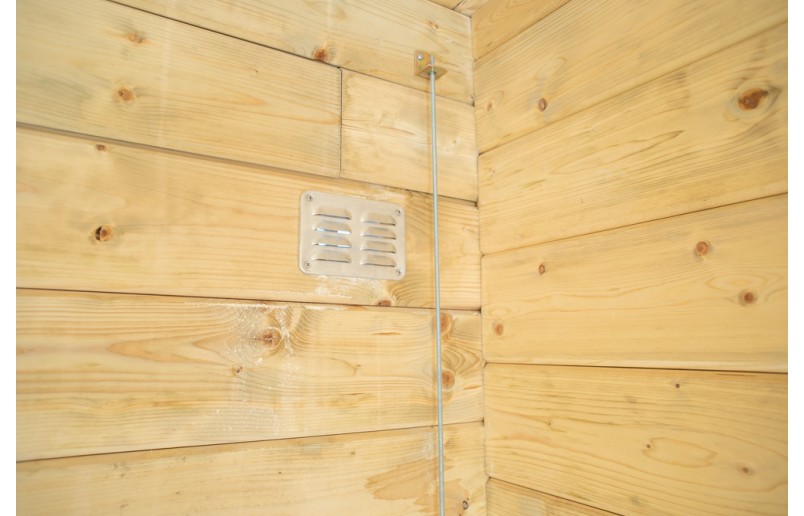 Lüftungsgitter für Blockhütten, Gartenhäuser usw.