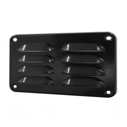 Lüftungsgitter schwarz für z.B. Blockhütten und Gartenhäuser, 2er Pack