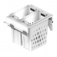 Laundry basket 40+40 liters removable front mounting - WAS483233