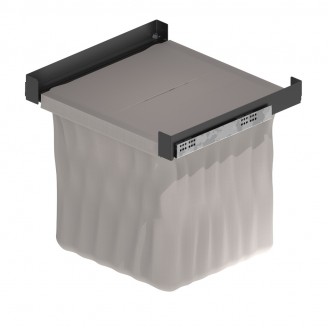 Ausziehbarer Wäschekorb aus Stoff in 2 Breiten. 