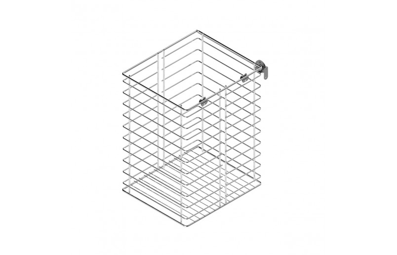 Abnehmbarer Wäschekorb aus Chrom - WAS370