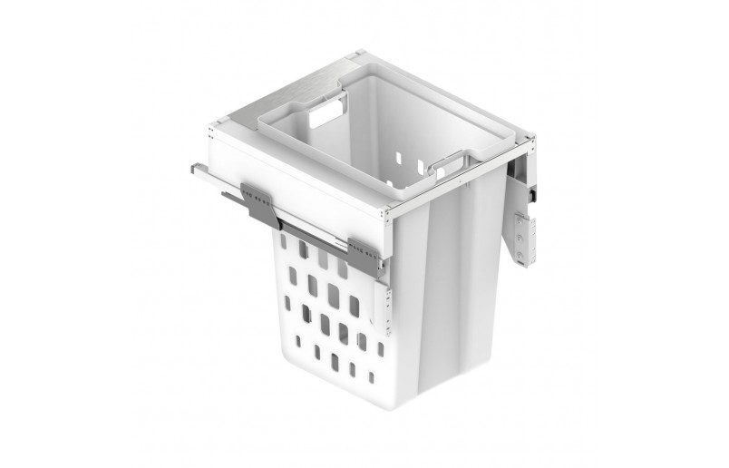 Laundry basket 40+40 liters removable front mounting - WAS483233