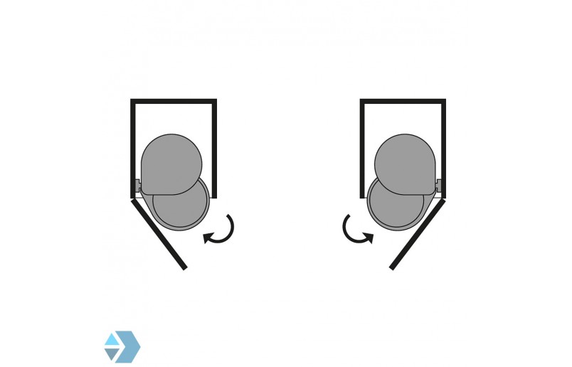 Eingebauter Abfalleimer 13 Liter in weiß und grau - AFB13