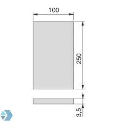 Protective felt brown self-adhesive