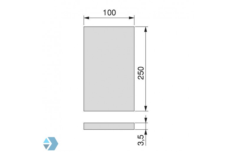 Protective felt brown self-adhesive - VV250B