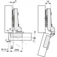 Eingebautes Scharnier mit Softclosing - ISS75