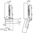 Eingebautes Scharnier mit Softclosing - ISS75