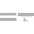 Griff Station schwarzes Aluminium 190 mm - GRE0160
