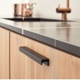 Griff Station schwarzes Aluminium 190 mm - GRE0160