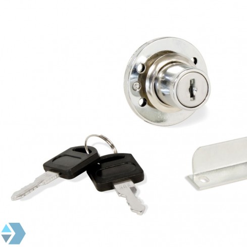 Lever cylinder lock for cabinet doors and drawers