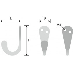 Towel hook - coat rack addax black