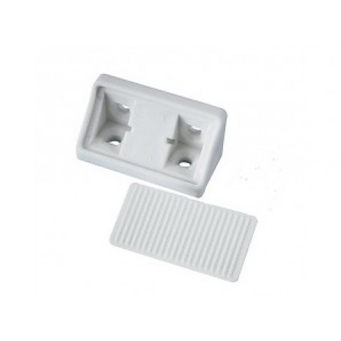 Corner connector white, pack of 25 pieces