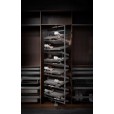 Schuhkarussell anthrazit für 36 Paar Schuhe, 360° drehbar - IT2208GR