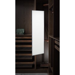 Luxuriöser Kleiderschrank Spiegel ausziehbar 120x35 cm anthrazit