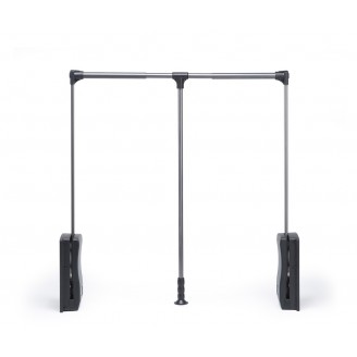 Luxus-Kleiderlift anthrazit mit 15kg Tragkraft Luxus-Kleiderlift anthrazit mit 15kg Tragkraft