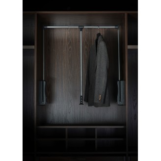 Luxus-Kleiderlift anthrazit mit 15kg Tragkraft Luxus-Kleiderlift anthrazit mit 15kg Tragkraft