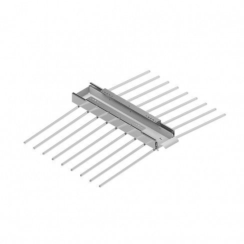 Hosenhalter Exzellent Ausziehbar mit Zubehörfach silber/chrom 18 Hosen   Hosenhalter Exzellent Ausziehbar mit Zubehörfach silber/chrom 18 Hosen