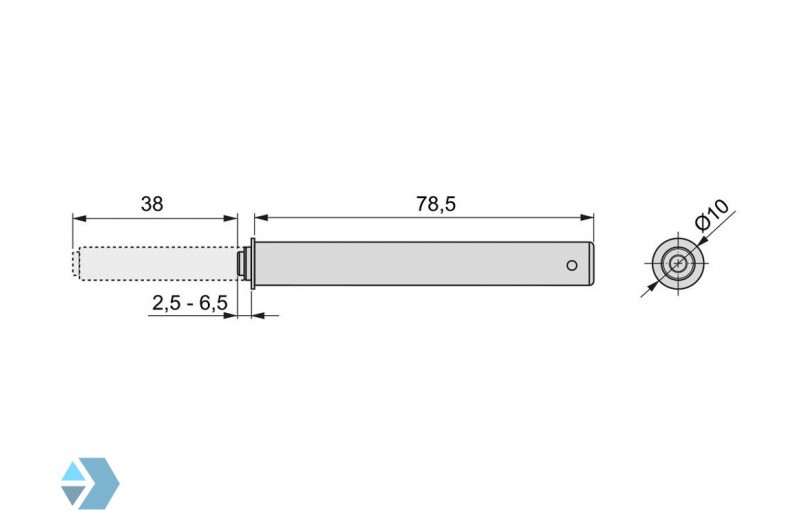 Push-to-Open Unterputz-Druckschalter mit Puffer - PTO44B
