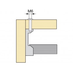 Schrank-Stangenhalter schwarz (Seitenwand oder unter Regal)  Schrank-Stangenhalter schwarz (Seitenwand oder unter Regal)