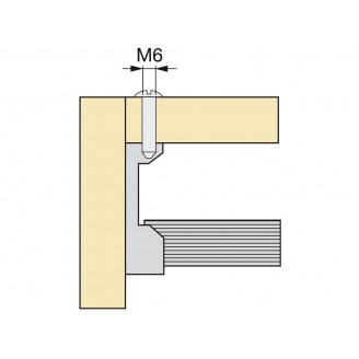 Schrank-Stangenhalter schwarz (Seitenwand oder unter Regal)  Schrank-Stangenhalter schwarz (Seitenwand oder unter Regal)