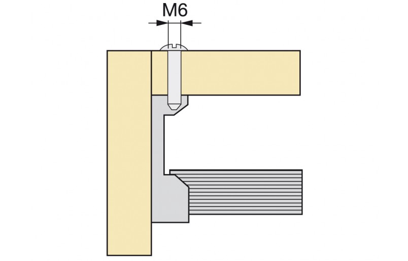 Locker Rutenhalter schwarz (Seitenwand oder unter Ablage) - KRH2310Z Schrank-Stangenhalter schwarz (Seitenwand oder unter Regal) - KRH2310Z
