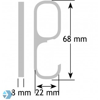 Gleithaken für Schrankrohr