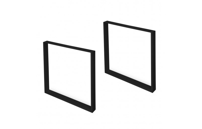 Tischbeine schwarz 720 mm hoch, Breite 800 mm, 2er-Pack