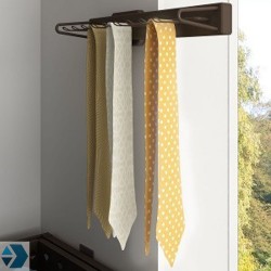 Krawattenhalter ausziehbar mit Soft Close Moka